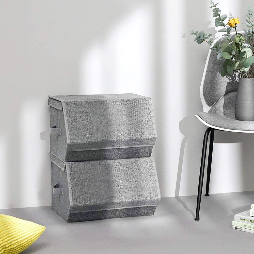 Caja de almacenamiento plegable con asas...