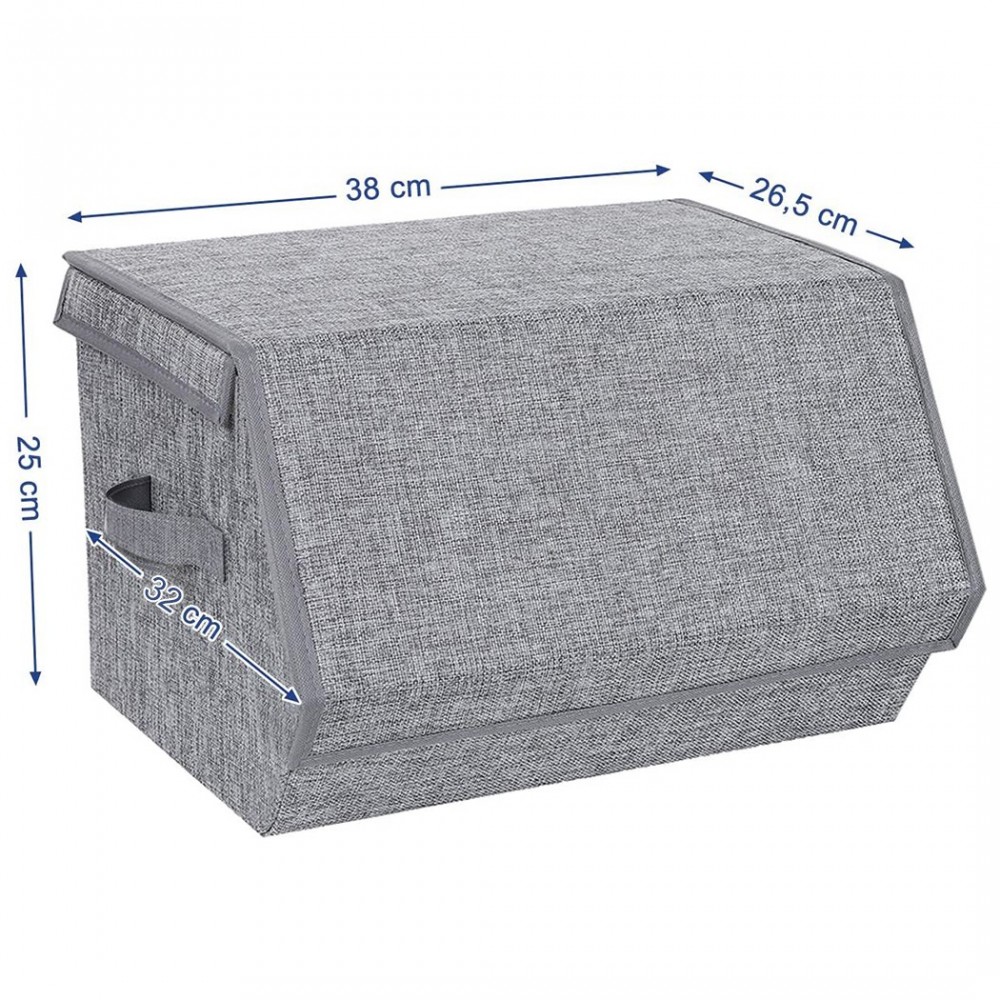 Caja de almacenamiento plegable con asas...