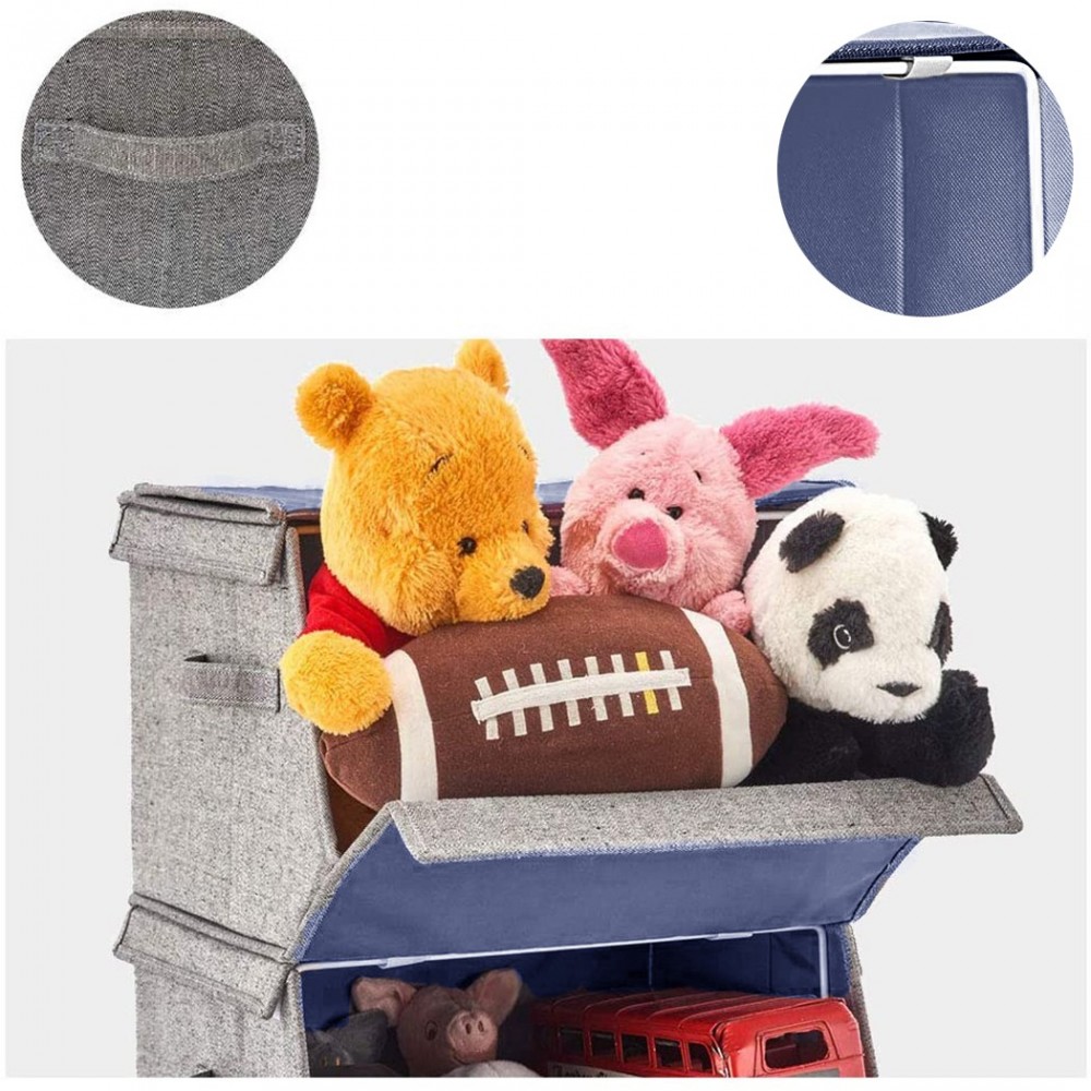 Caja de almacenamiento plegable con asas...