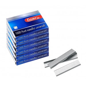 725254 Pack de 8 paquetes de 1000 grapas universales de 6... 2