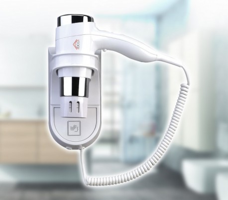Secador de pelo vertical de pared 1600 watt DCG 2 velocidades y tacto suave HTW1028 