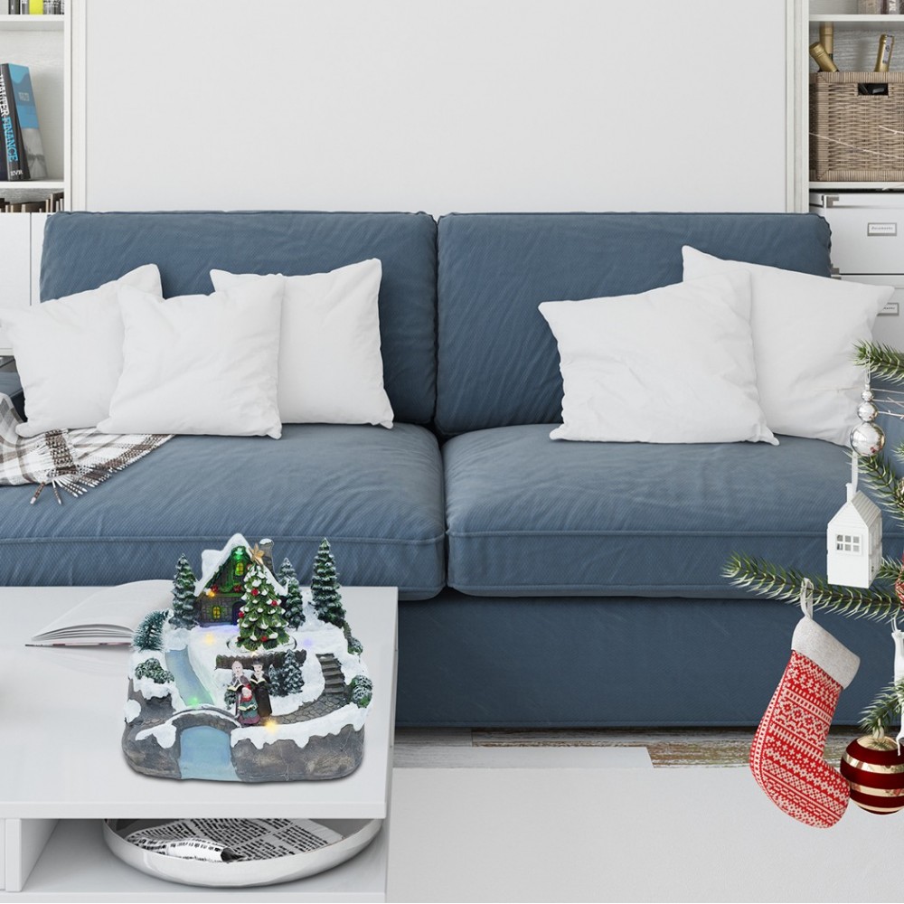 361007 Paisaje Pueblo Navideño iluminación...