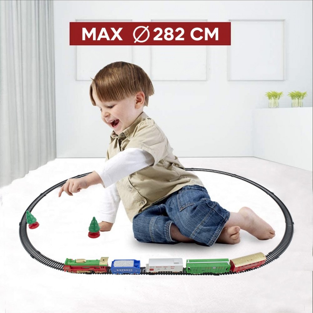 258050 Tren de Navidad 21 piezas Movimiento a...