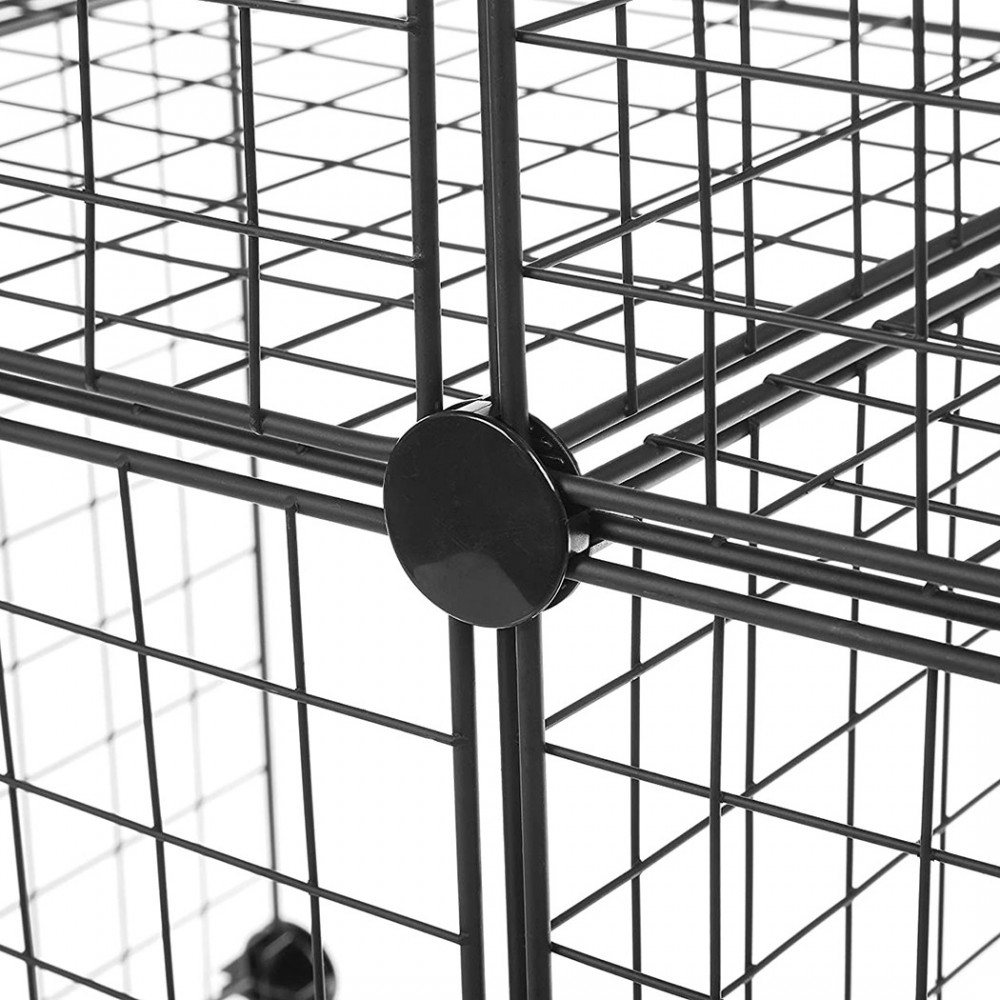 Estantería modular de malla metálica de 24...