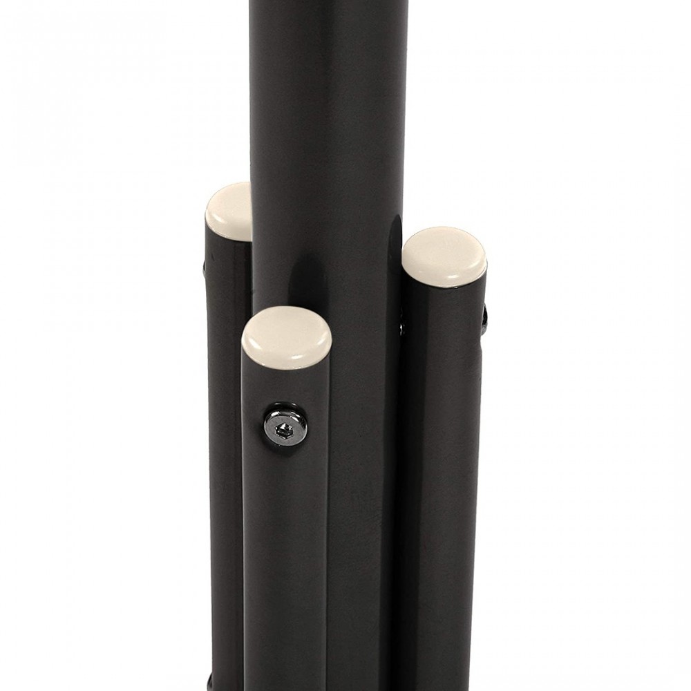 Perchero en metal negro para el hogar con 11...