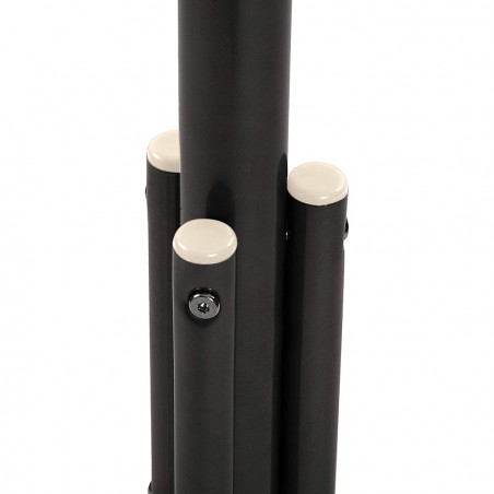 Perchero en metal negro para el hogar con 11 ganchos y 171 cm de altura