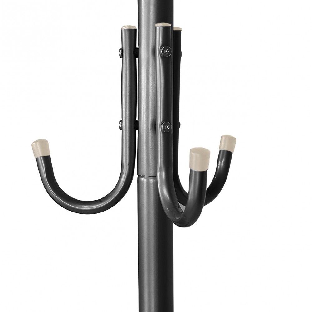 Perchero en metal negro para el hogar con 11...