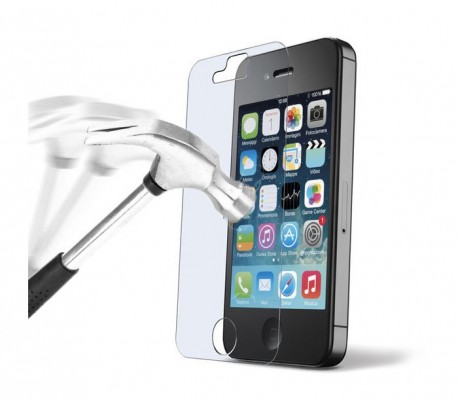 Protector de pantalla templado para smartphone que protege la pantalla contra choques y caídas iPhone 4, 4s