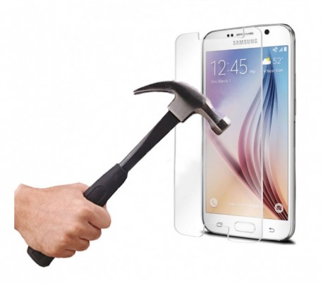 Protector de pantalla templado para smartphone que protege la pantalla contra choques y caídas Samsung S6