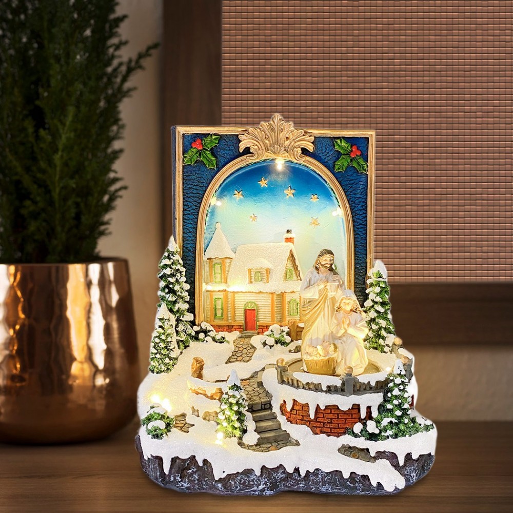 361020 Libro de Belén Pueblo de Navidad Luces...