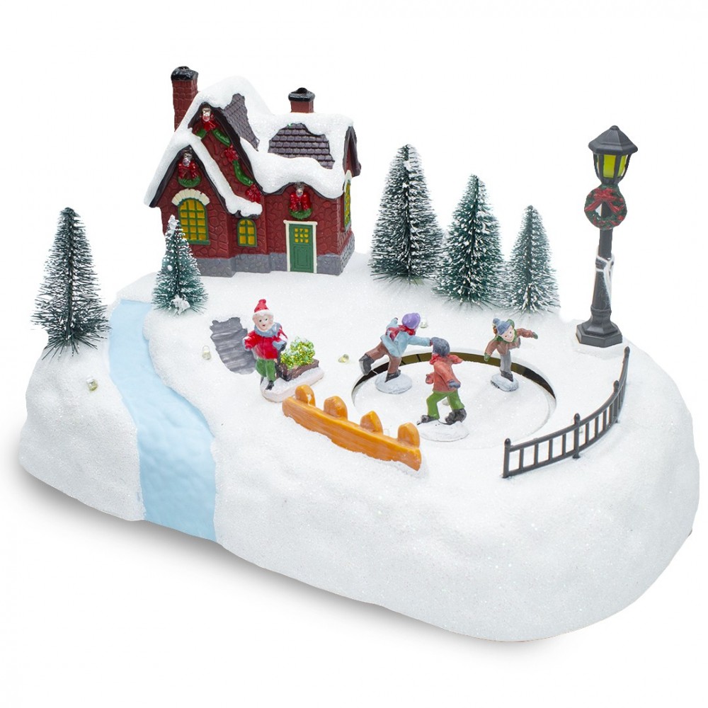 361040 Carrusel navidad pista de patinaje luces...