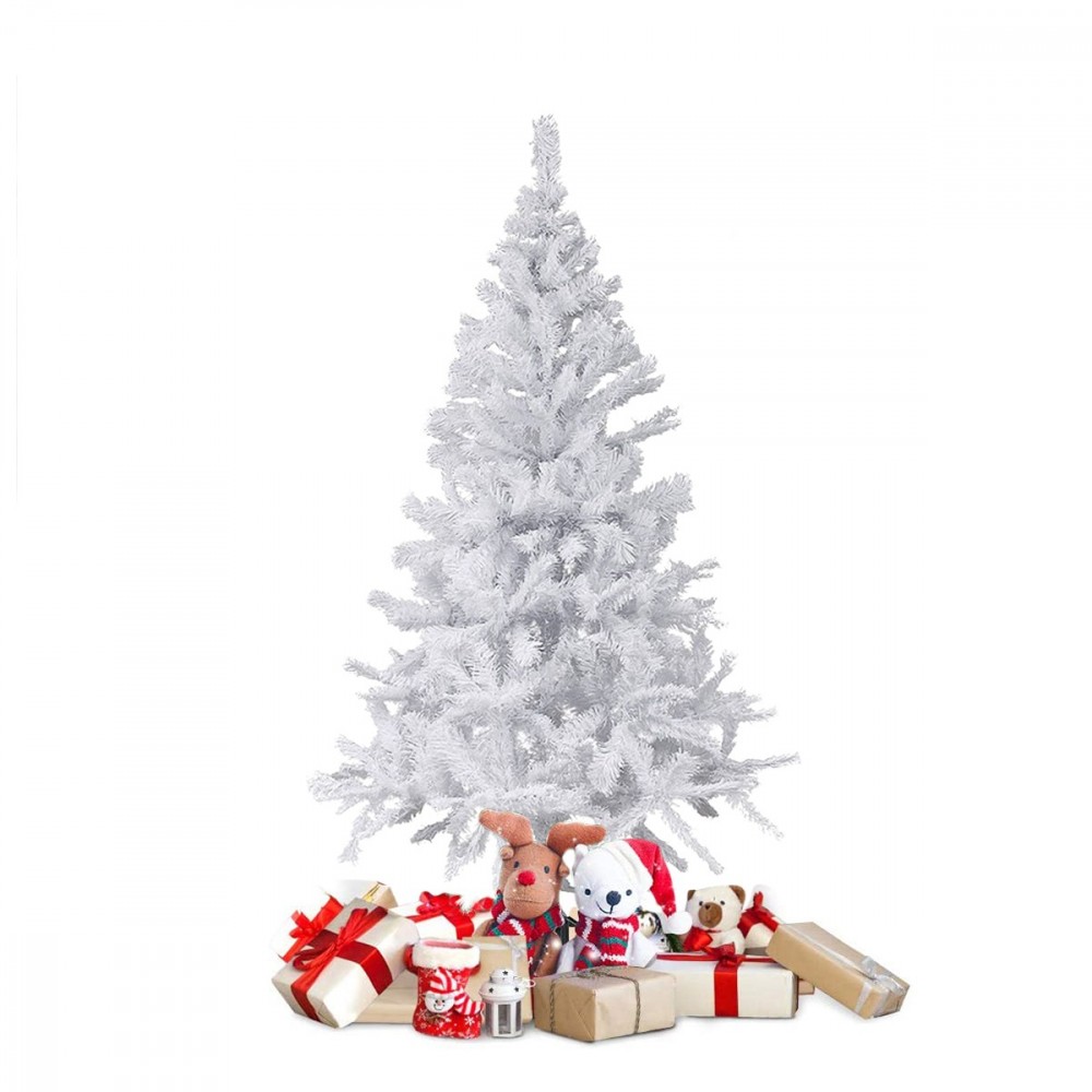 Árbol de Navidad blanco 120 cm Ramas plegables...