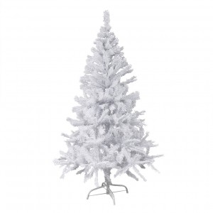 Árbol de Navidad blanco 240 cm Abeto artificial con ramas plegables