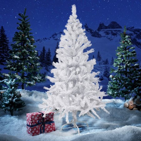 Árbol de Navidad Blanco 210 cm Abeto Artificial BIANCONATALE RAMAS PLEGABLES