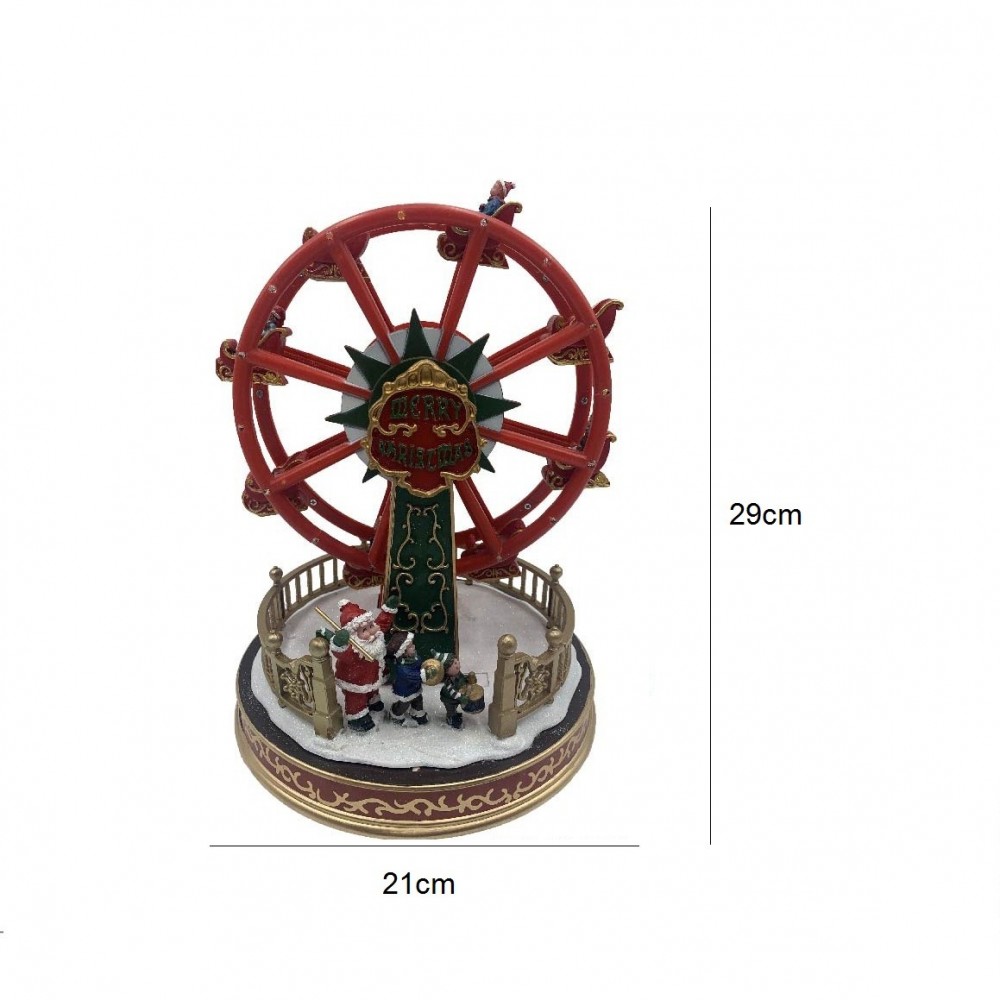 367004 Carrusel navideño Noria con luces,...