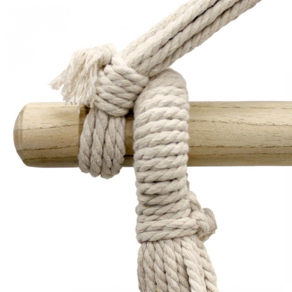 Hamaca de algodón suspendida CRUDO Soporte de...