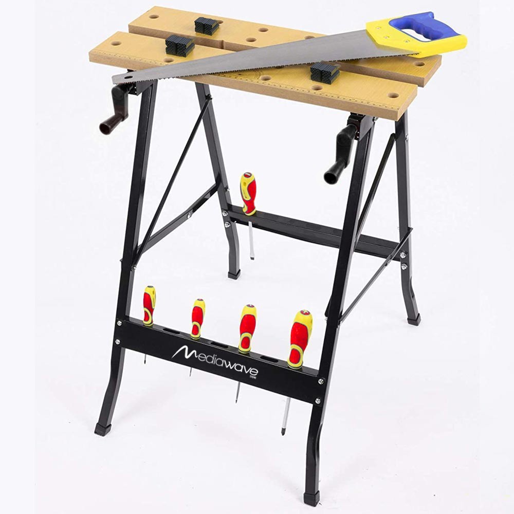 Banco de trabajo bricolaje plegable con...