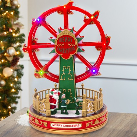 243018 Rueda panorámica de navidad Carillón H30 Luces Sonidos y Movimiento