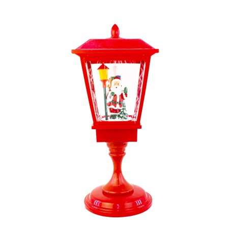 243022 Lámpara de Navidad Roja decoración en plástico sonidos luces y movimiento