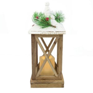 859762 Lámpara decoración de navidad en madera con luz...