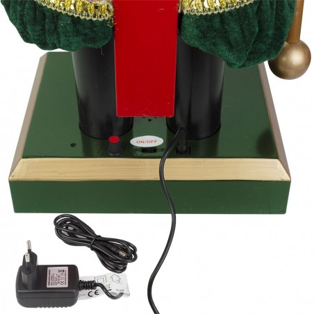 392029 Soldado cascanueces altura 110 cm con Sonidos, Luces y Movimiento