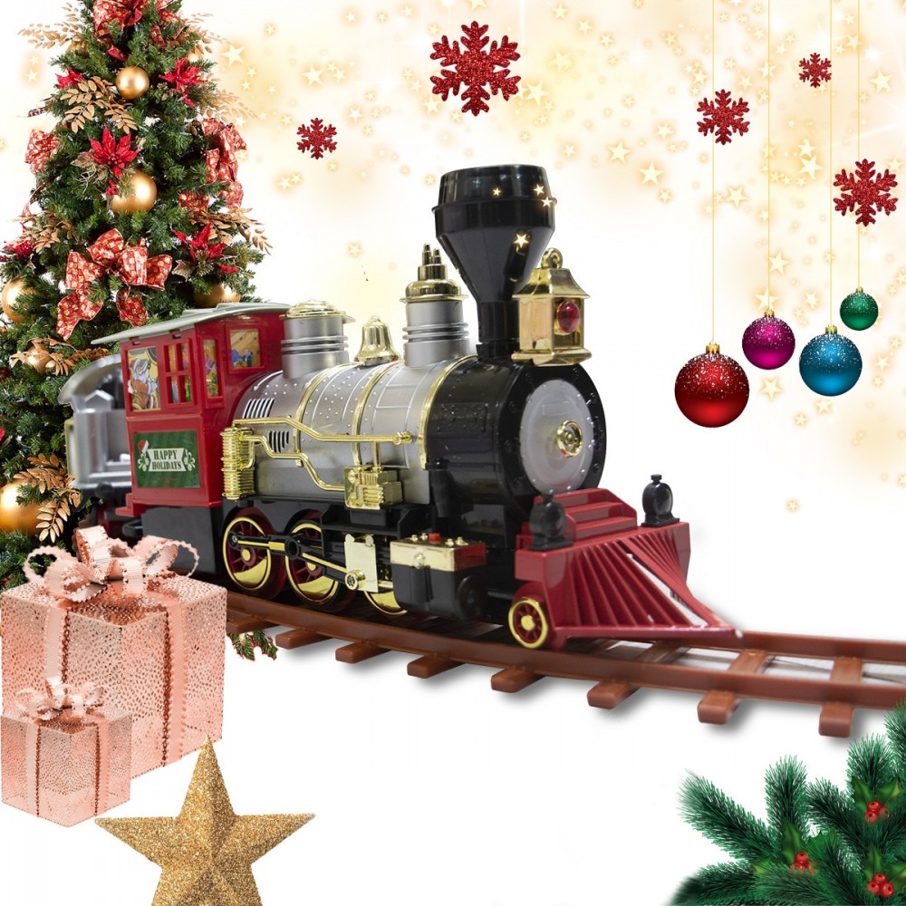 258108 Tren para árbol de Navidad a pilas con...
