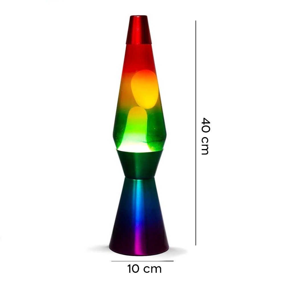 XL1767 Lámpara Lava 40cm Arco Iris con...
