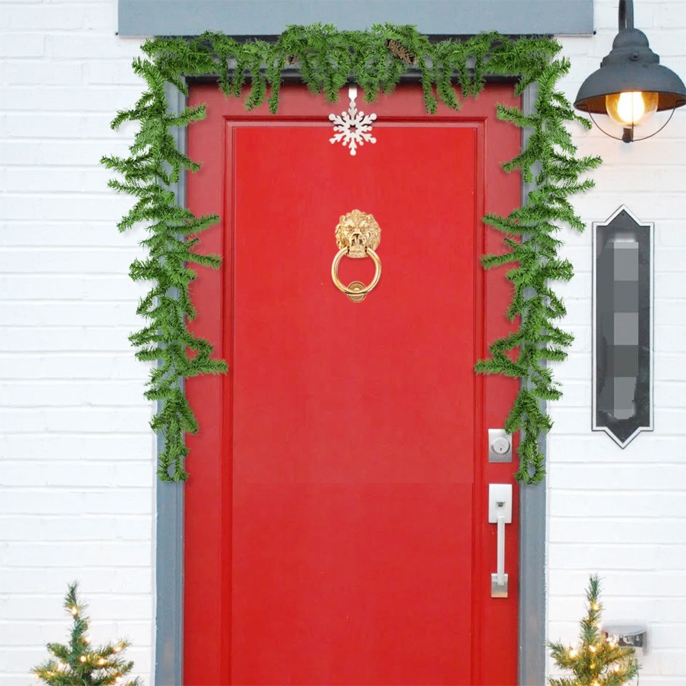 245009 Guirnalda navideña ramas de árbol con...