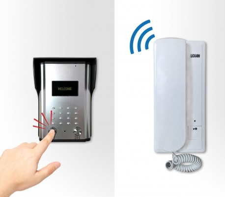 Interfono familiar 4 hilos (Kit de 2 unidades internas + 1 unidad externa) 