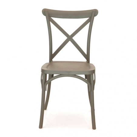 Juego de 4 sillas Country en polipropileno reforzado con fibra de vidrio