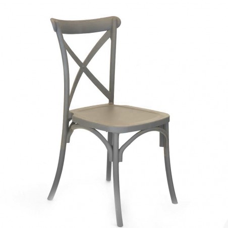 Juego de 4 sillas Country en polipropileno reforzado con fibra de vidrio