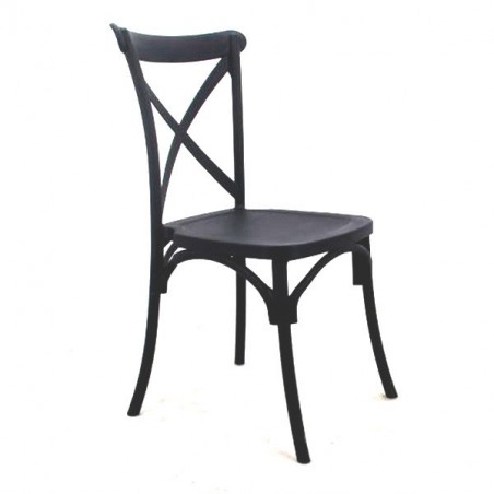 Juego de 4 sillas Country en polipropileno reforzado con fibra de vidrio