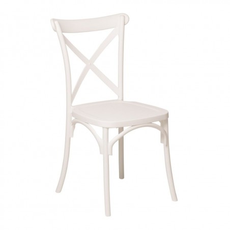 Juego de 4 sillas Country en polipropileno reforzado con fibra de vidrio