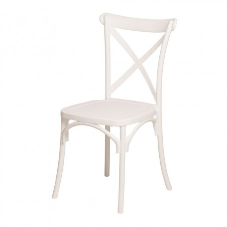 Juego de 4 sillas Country en polipropileno reforzado con fibra de vidrio