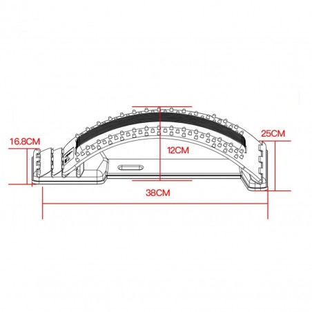 Soporte para masajear la espalda Waist Stretch Soporte lumbar ajustable