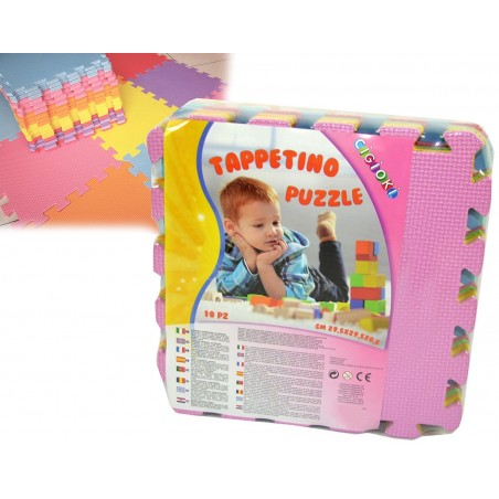 Rompecabezas modular de colores parques infantiles 10 piezas 30X30cm Espuma EVA