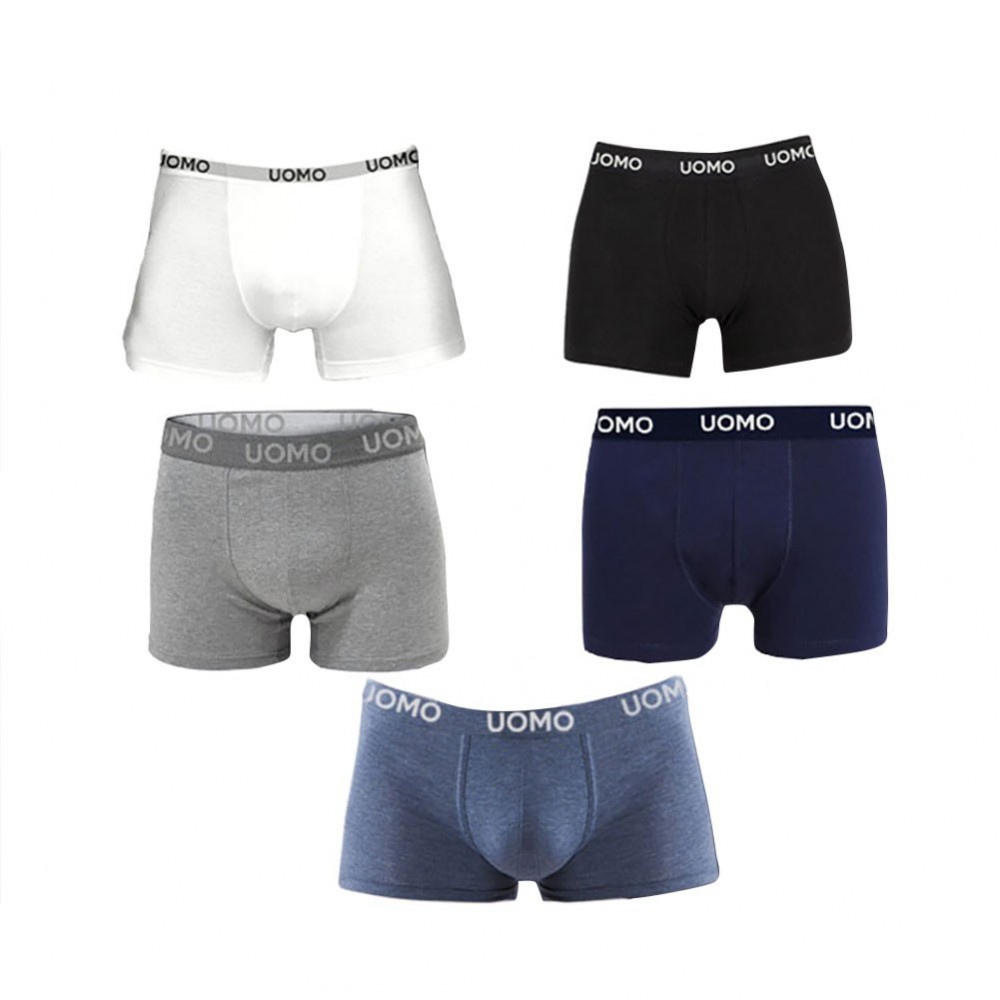 Boxer hombre PEDRO Pack 4 pz calzoncillos de algodón elástico Colores surtidos