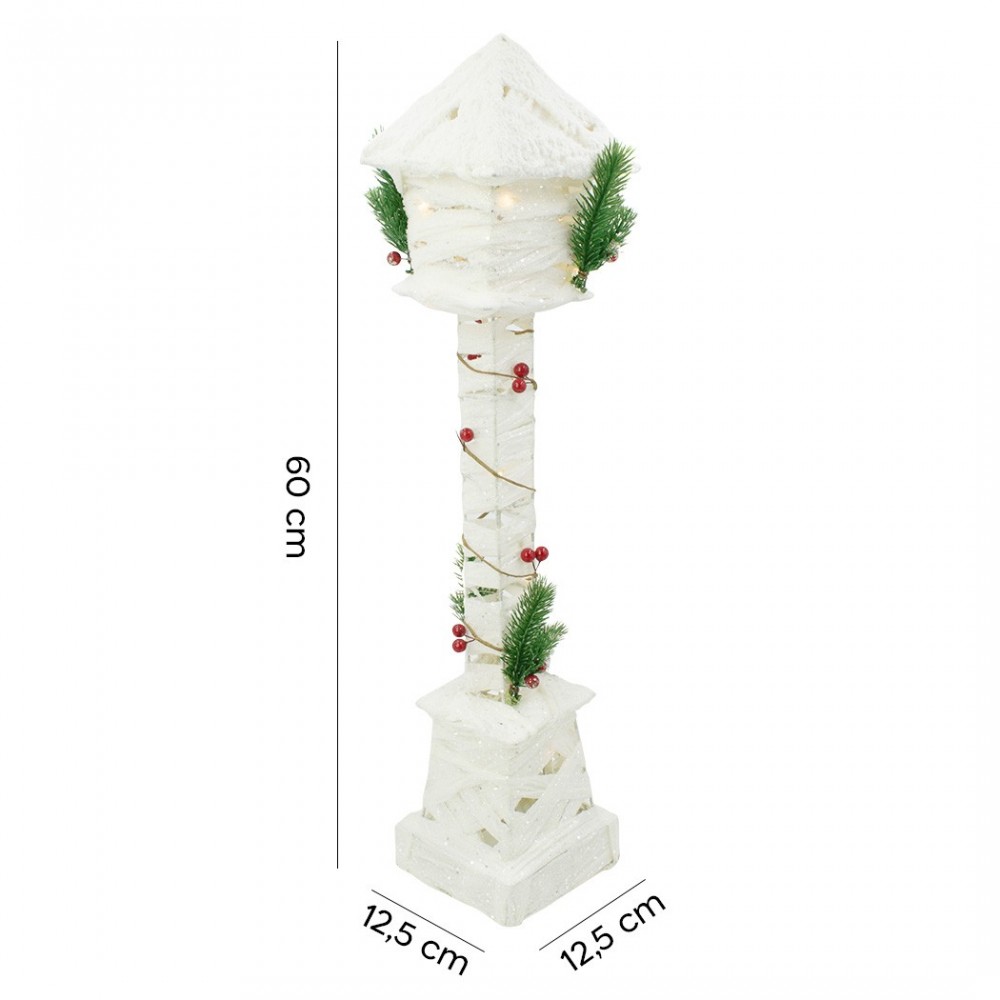 867538 Farola de Navidad BLANCA con...