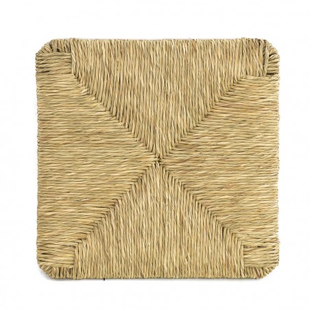 Kit 4 pz asiento silla PISA Art.901 estructura inferior paja natural 37x37cm