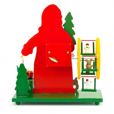 740282 Rueda panorámica de navidad en Papá Noel movimiento carillón musical