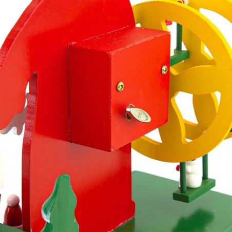 740282 Rueda panorámica de navidad en Papá Noel movimiento carillón musical