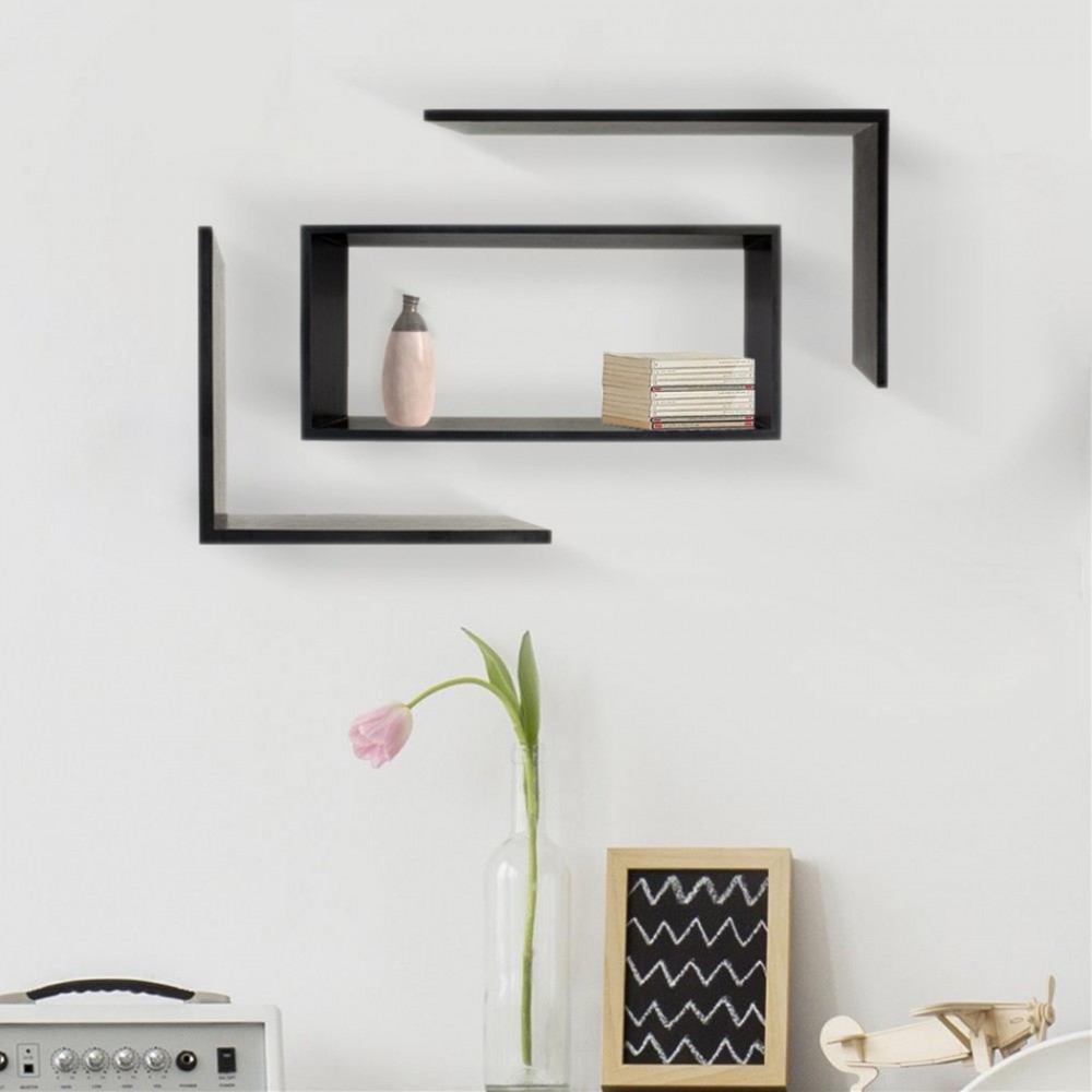 Estante de pared rectangular decorativo en...