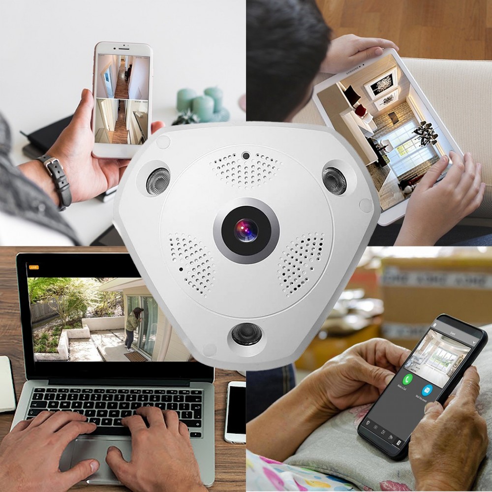 Cámara de vigilancia panorámica 3D VR CAM 360 °...
