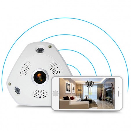 Cámara de vigilancia panorámica 3D VR CAM 360 ° Audio Wirless Wifi