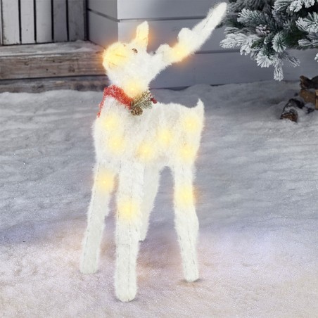 293030 Reno luminoso navideño 70cm Luz LED con pilas Decoración de navidad