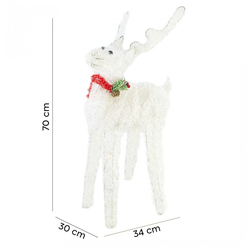 293030 Reno luminoso navideño 70cm Luz LED con...