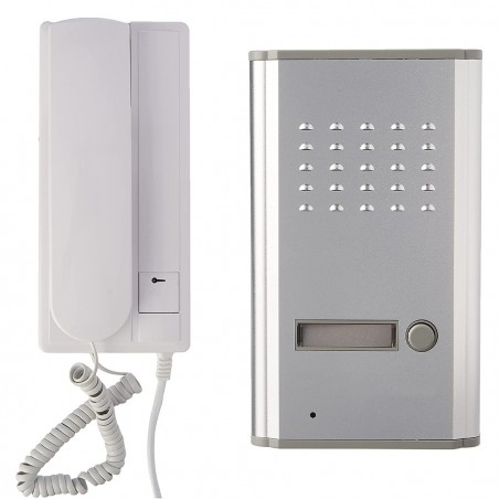 Telefonillo intercomunicación exterior unifamiliar 4 cables Botón apertura 220 V