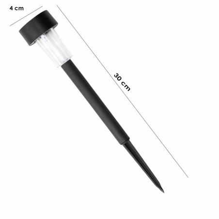 Lámpara de suelo para jardín es solar de 1 LED 30 cm  -   IP 44