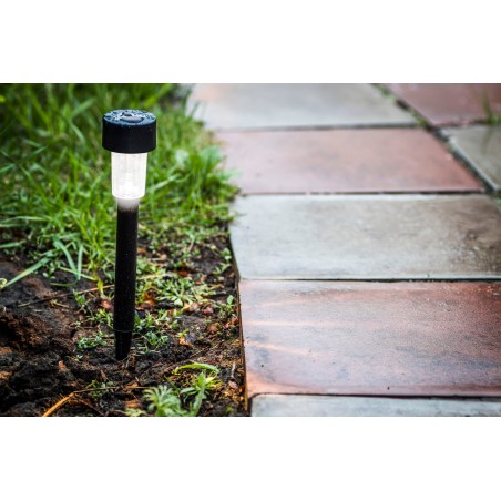 Lámpara de suelo para jardín es solar de 1 LED 30 cm  -   IP 44