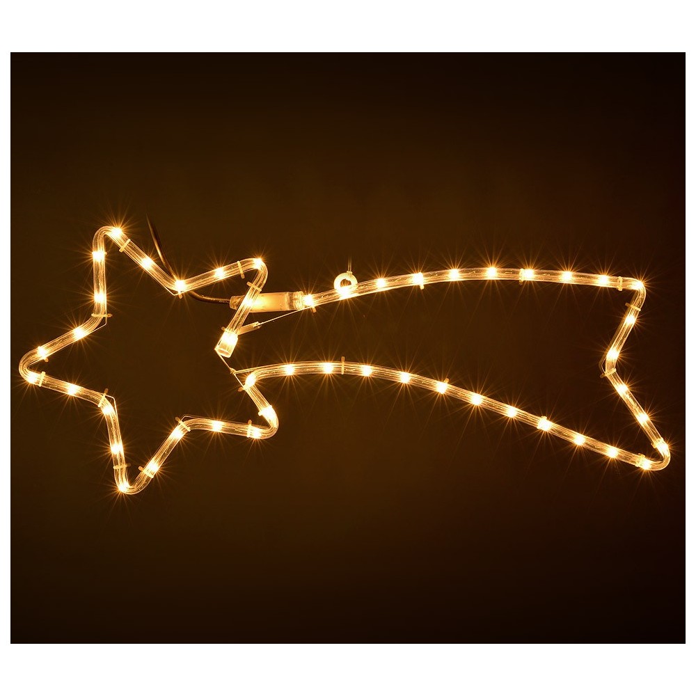 757228 Estrella fugaz de navidad con luces...